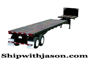 Extendable trailer for long freight