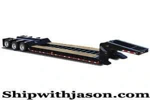 RGN trailer used for heavy equipment
